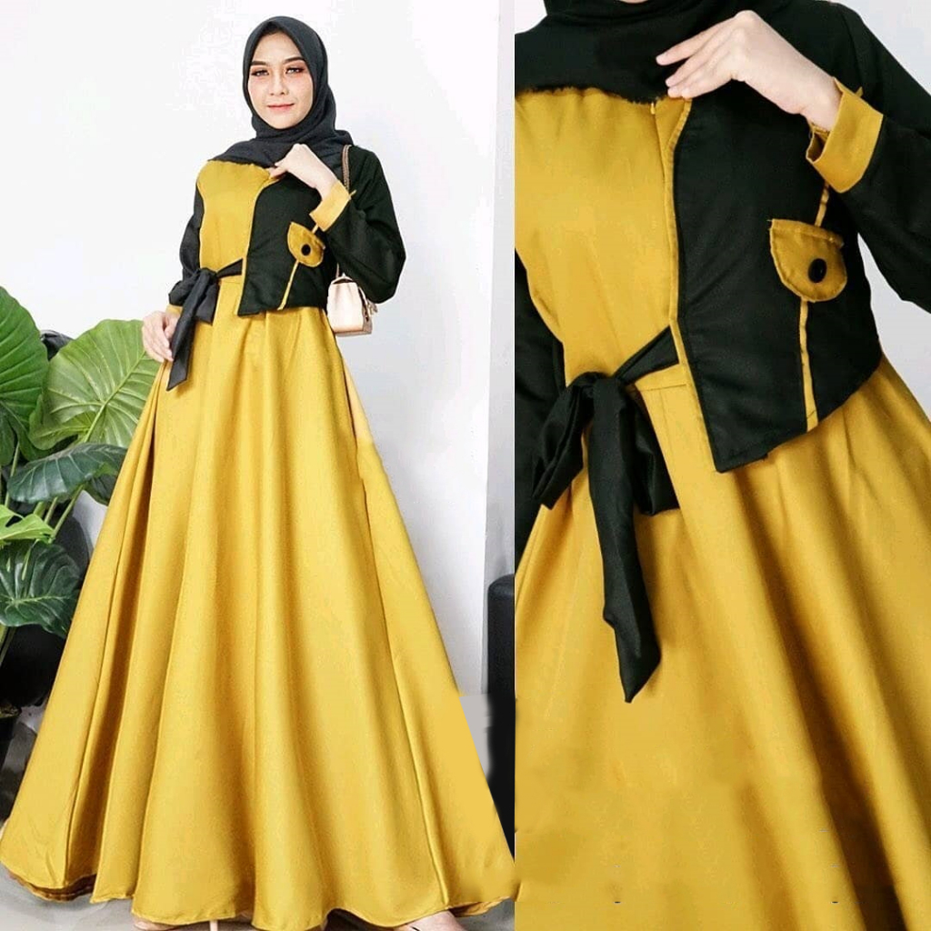 LUFY ORI TAMERA004 Dress | gamis dress Pakaian muslim | ORIGINAL