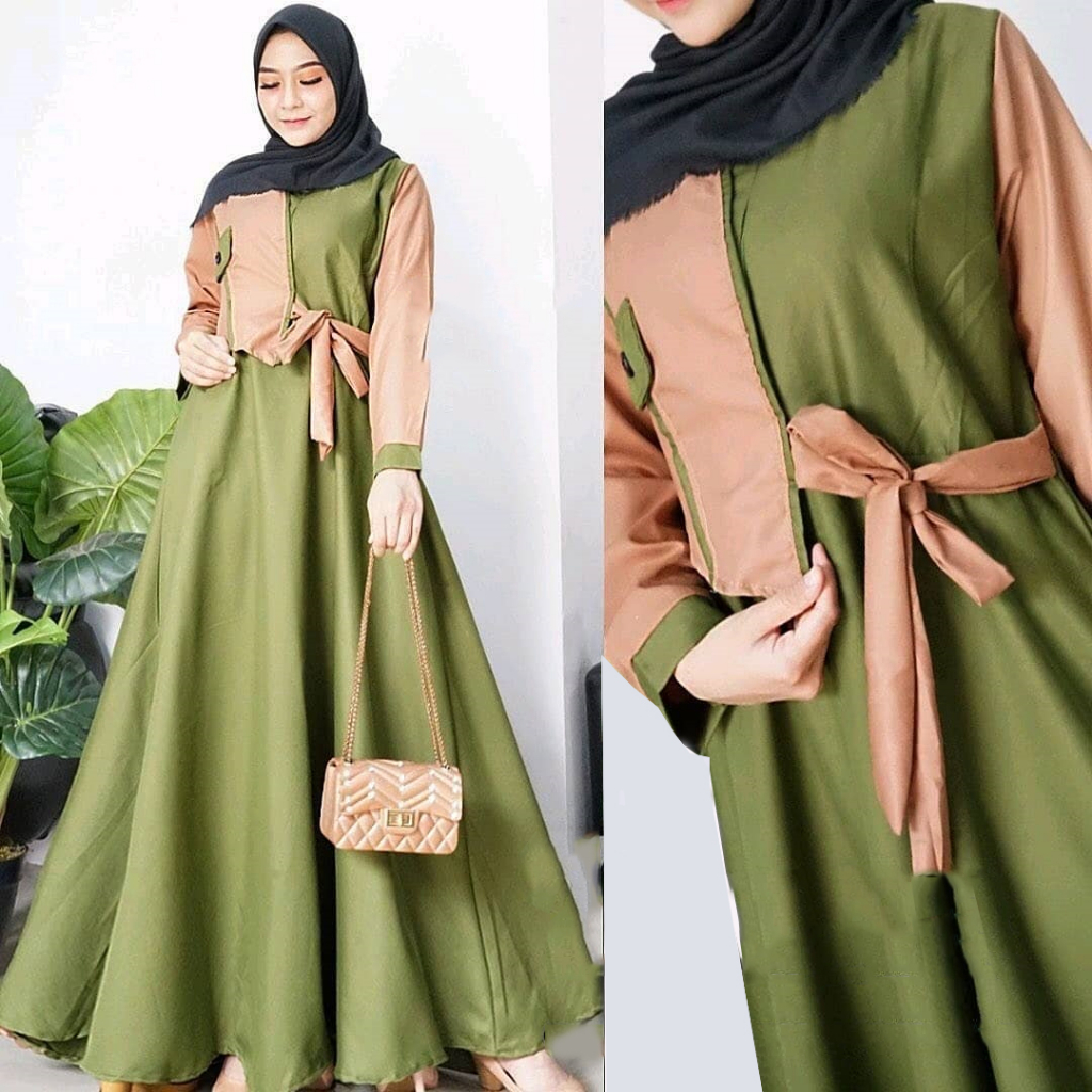 LUFY ORI TAMERA004 Dress | gamis dress Pakaian muslim | ORIGINAL