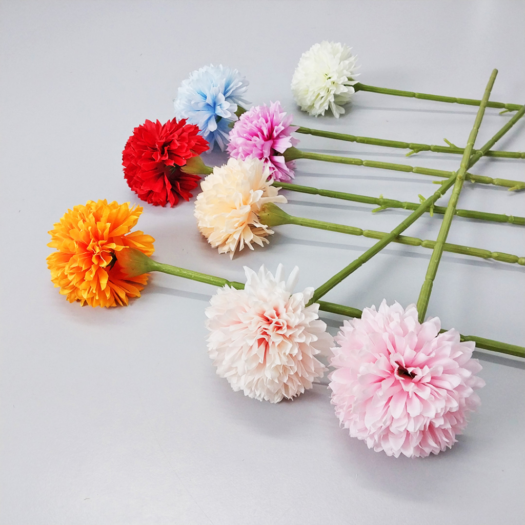 Bunga Dandelion Plastik Bunga Hias Palsu Dekorasi Pesta Artificial Flower PomPom Mum Satu7an PBP121