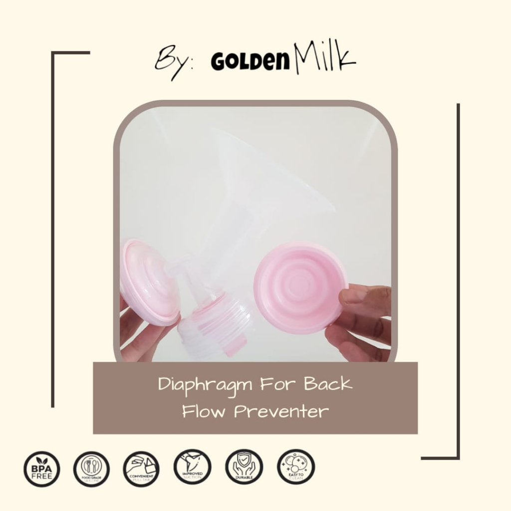 Golden Milk Diaphragm For Back Flow Preventer / Breastpump Membrane /Diafragma Spectra / Karet Back Flow Spectra / Kinmade membran diafragma
