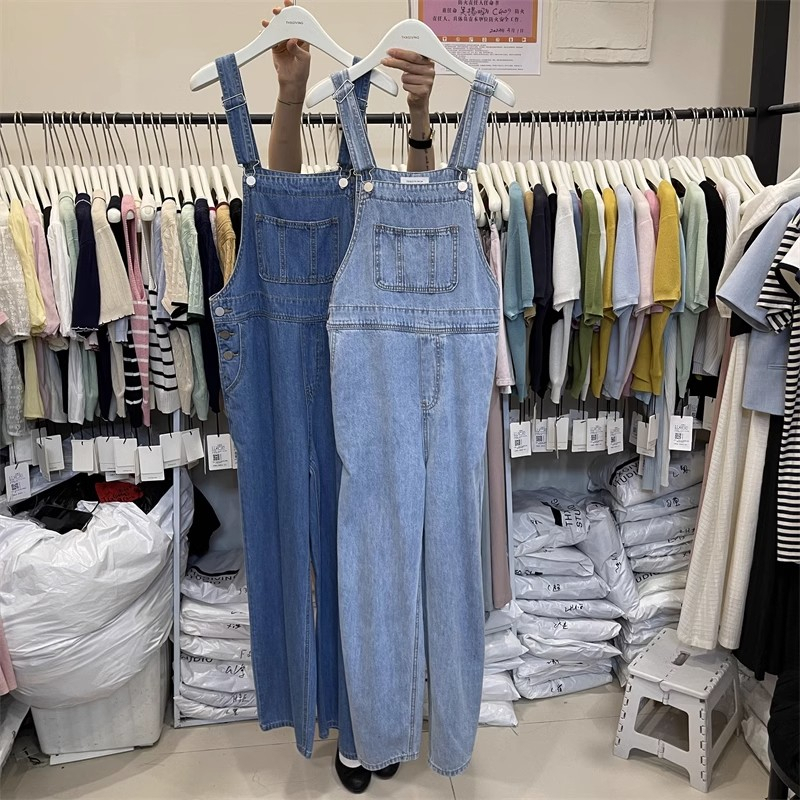 Baju overall wanita jeans Jumpsuit Jeans import korea Celana denim Celana Panjang Overall kekinian 2023