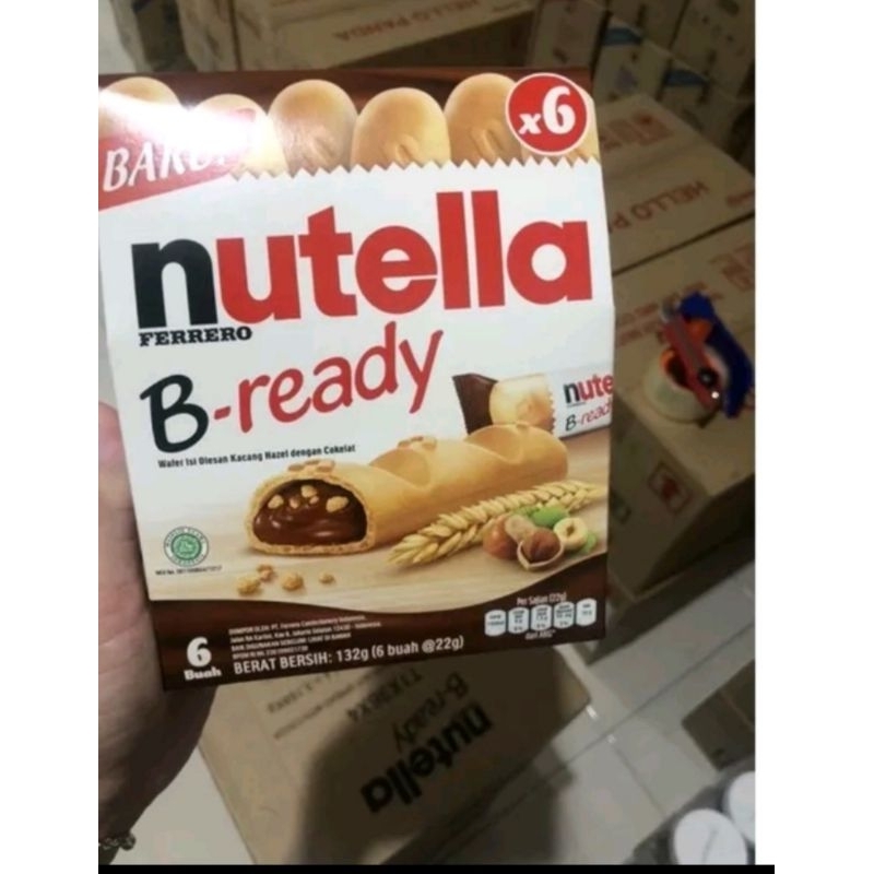 

NUTELLA WAFER B-READY 6'S X 22GR
