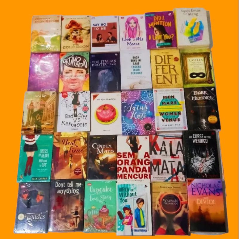 obral buku murah Novel best seller // remaja // wattpad // fantasi // sastra // fiksi // non fiksi /