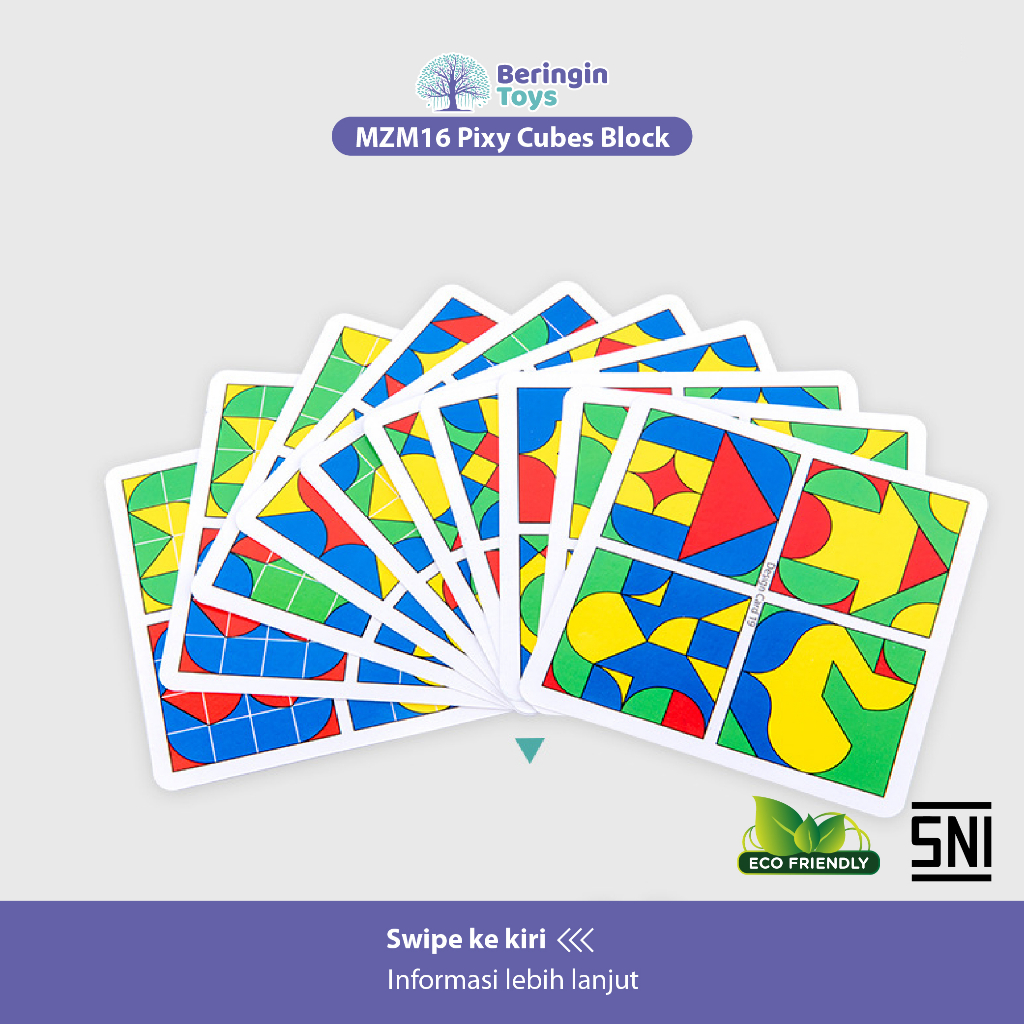 Mainan Edukasi - Pixy Cubes Block MZM16 - Mainan Puzzle