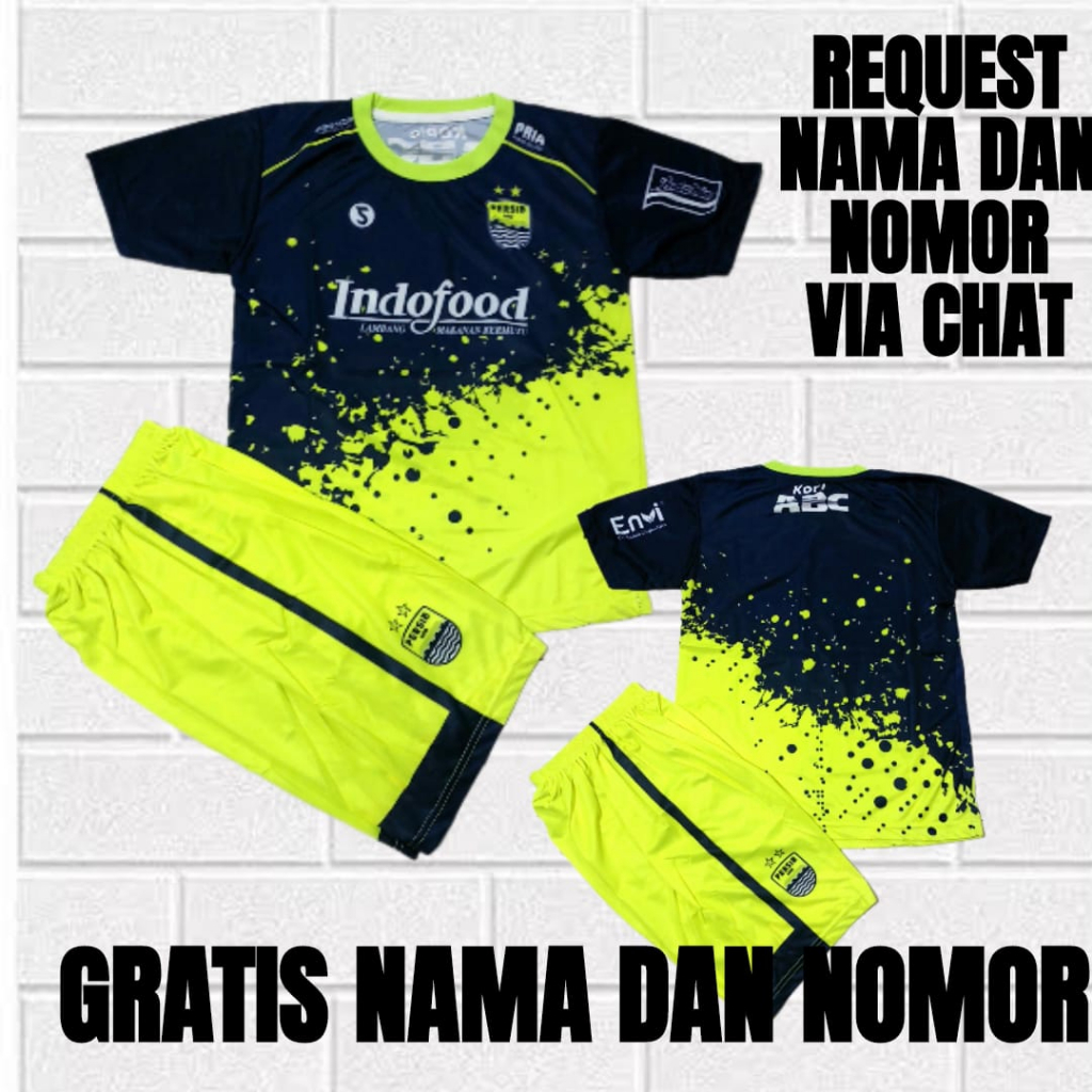 jersey baju bola anak persib bandung putih usia 5-12thn