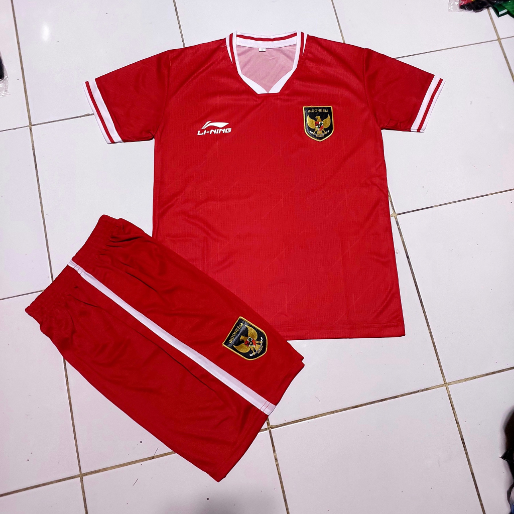 JERSEY TIMNAS INDONESIA/SETELAN BAJU BOLA TIMNAS INDONESIA USIA 2-12THN