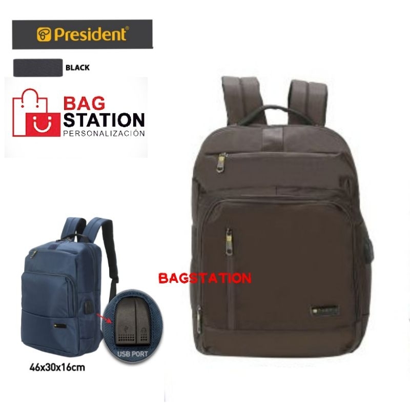 BACKPACK PRESIDENT USB ORIGINAL TAS RANSEL LAPTOP PRESIDENT ORIGINAL TAS CASUAL PRIA WANITA