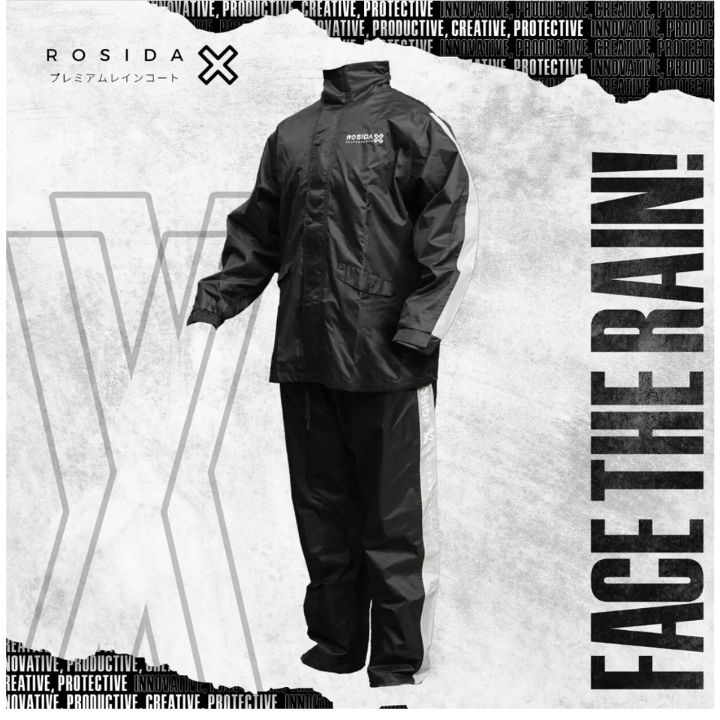 Jas Hujan Rosida Sporty Japan R882 / R 882 / 882 X ASLI 100% ORIGINAL BEST PRODUCT Raincoat Mantel