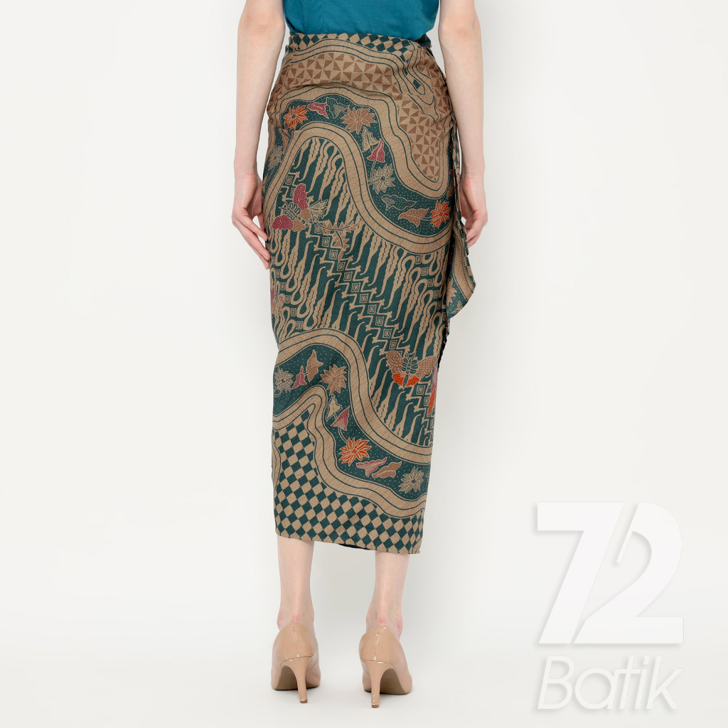 ROK BATIK SPAN Aurora Skirt Lilit Kebaya Instan Modern Wanita Motif Sungai Kupu Warna Biru 723190 Cap 72 - Rok Batik Lilit Bawahan Skirt Kamen Kebaya Songket Batik Panjang Plisket Span Instan Jadi Bali Lembaran Premium Modern Untuk Wanita Kondangan