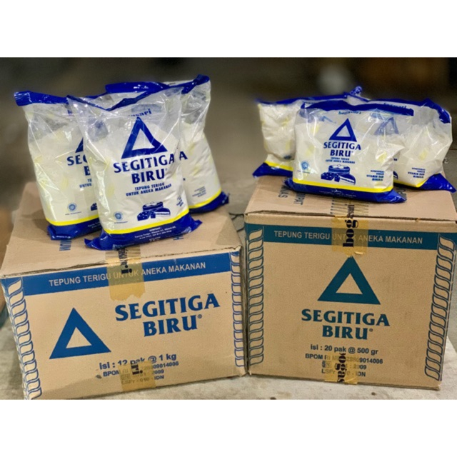 

Tepung Terigu Segitiga Biru Kemasan 1 kg DAN KEMASAN 500 GRAM
