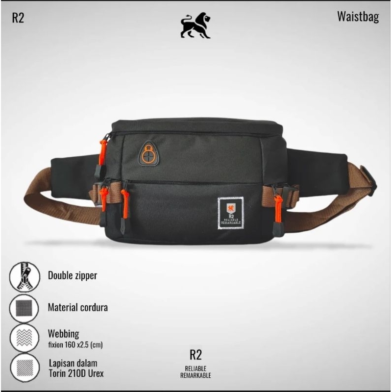 ARGL Tas Selempang Waistbag Pria Tas Pinggang Rag Tas Slempang Pria / WeistBag