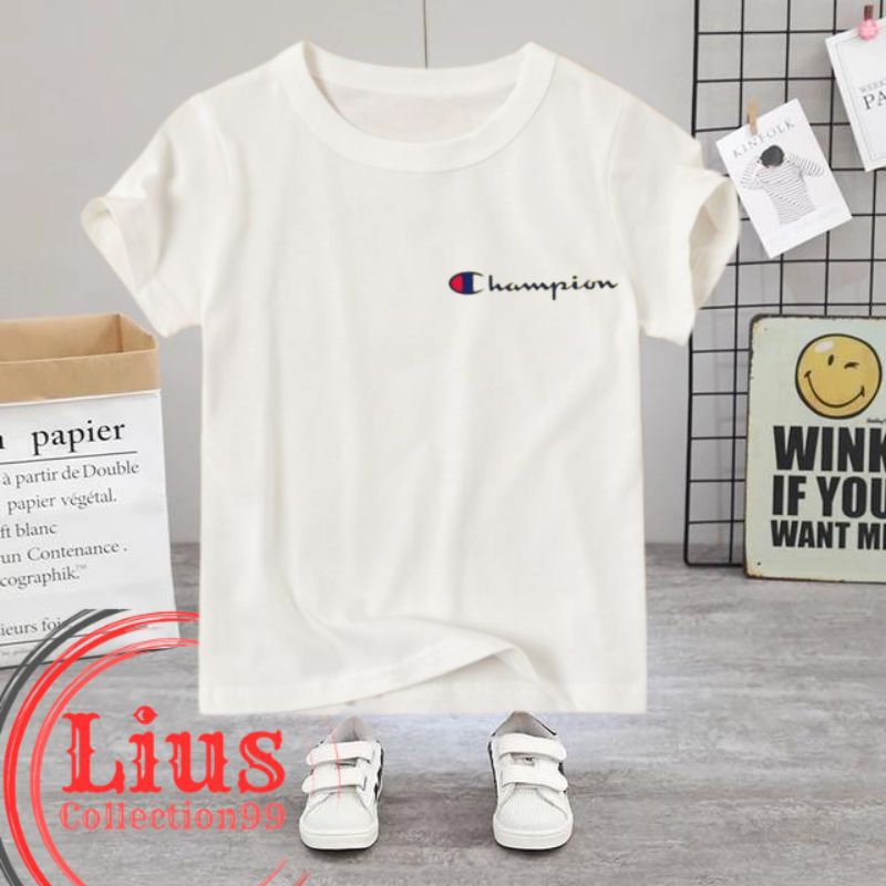 Kaos Anak Logo Champion ( 2 - 10 Tahun ) Unisex