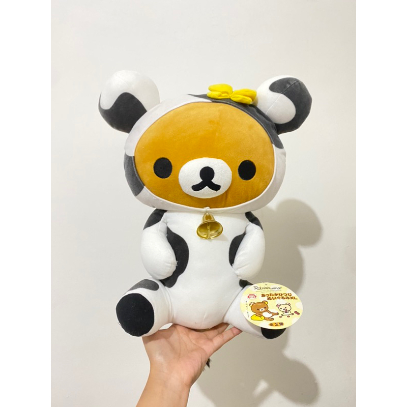 Boneka Karakter Rilakkuma Kostum Sapi Size 40cm Original / Boneka Rilakkuma Original / Boneka Rilakk