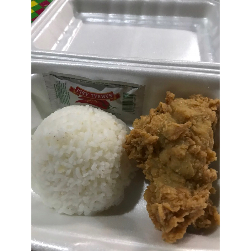 Paket Fried Chicken + Nasi