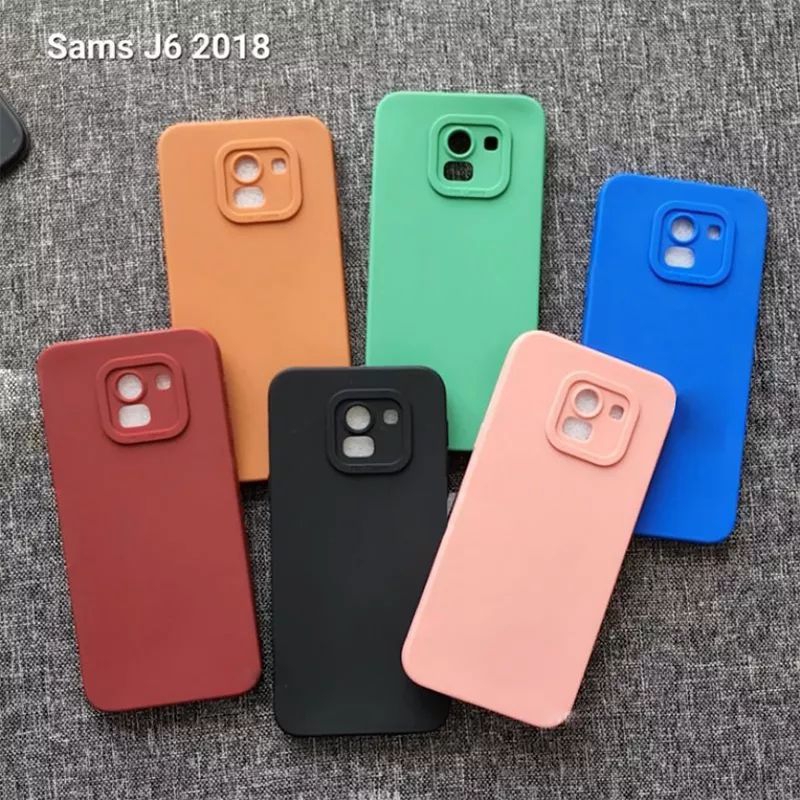 SOFTCASE MACARON SAMSUNG J6 2018/A6 2018 CASE PELINDUNG CAMERA