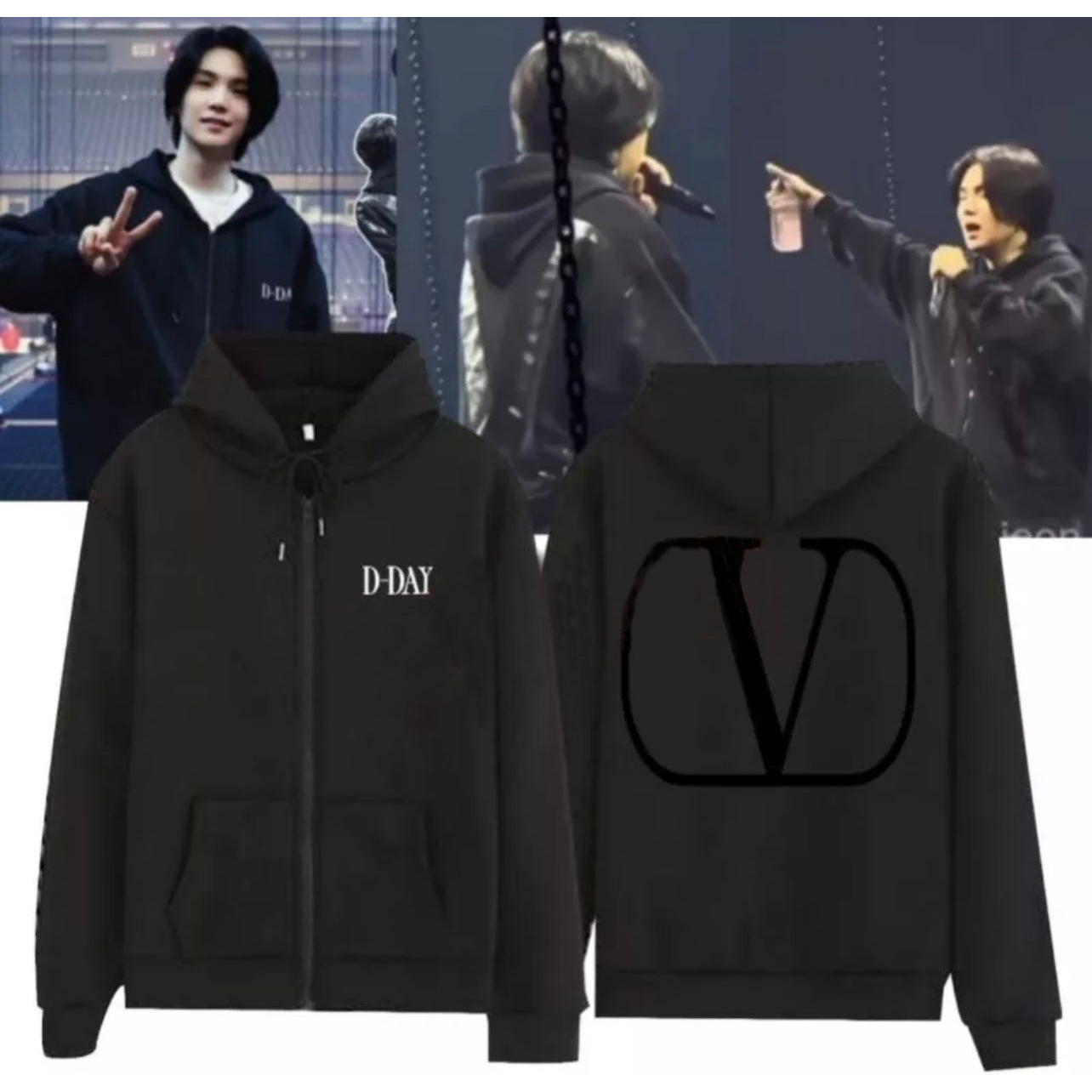 [COD] JAKET SUGA DDAY PREMIUM FLEECE MIN YOONGI TOUR D-DAY