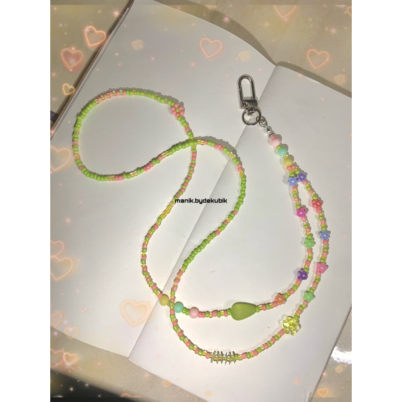 

Lanyard iD Card / Gantungan Pod Gantungan Id Card Manik Diy lucu kekinian manik batam