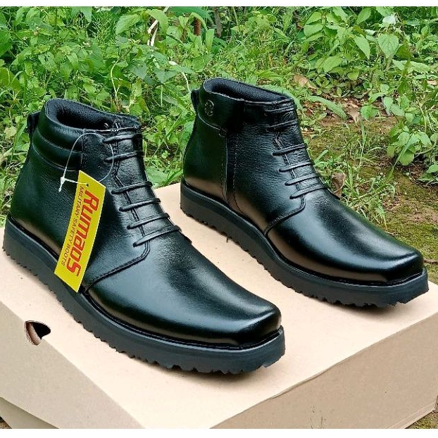 SEPATU boots pria PDH DINAS KANTORAN formal SOL DATAR