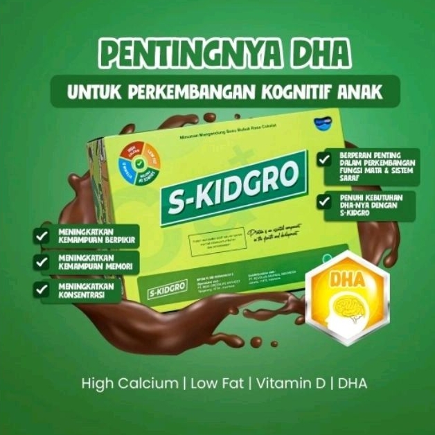 

S-KIDGRO Susu Suplemen Penambah Tinggi Peninggi Badan Anak Anak Sgrow BPOM