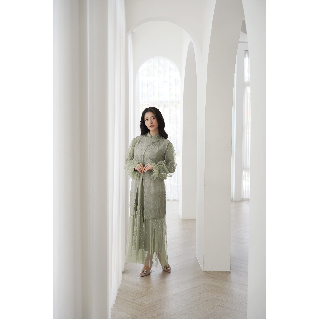 Aura Label - Jasmine Dress in Sage Green