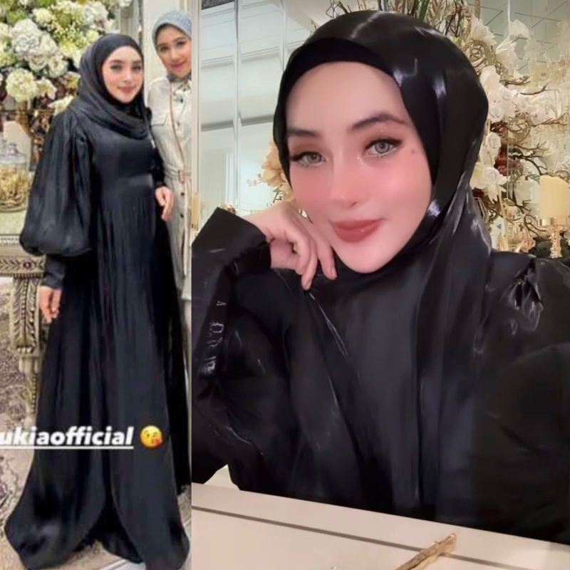 Dress Shimmer Bunda Corla Versi Hitam by Shellasaukia