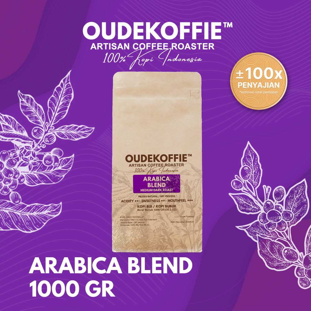 

OUDEKOFFIE™ Arabika Blend 1 Kg Komersial