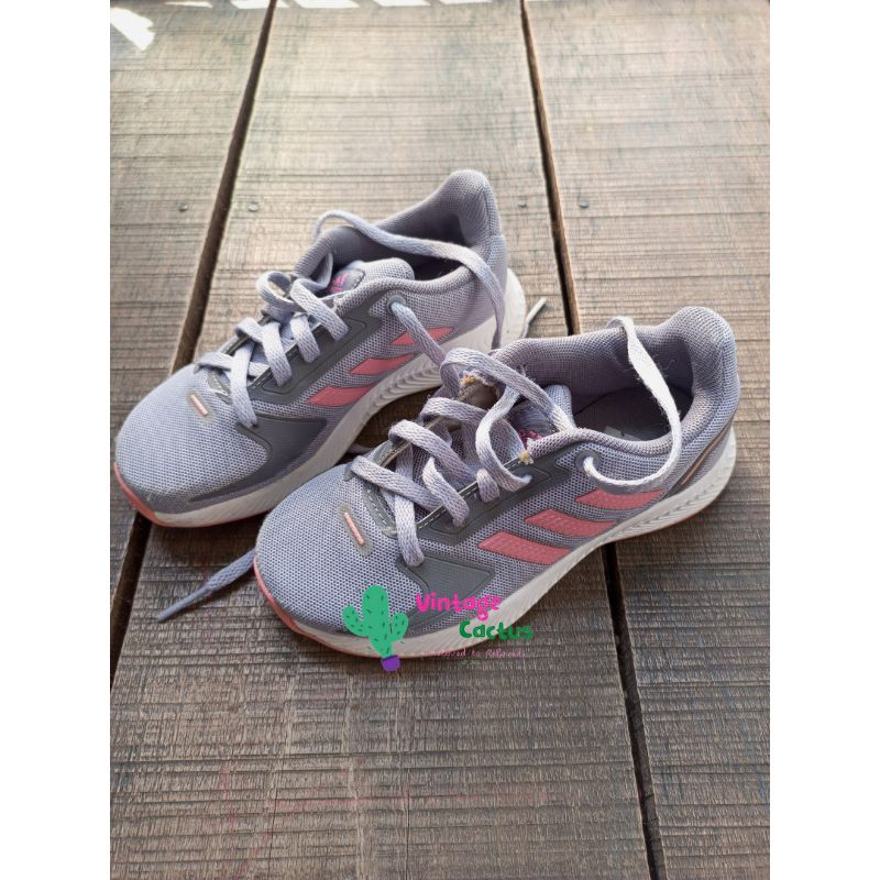 Preloved - Original ADIDAS Kids Runfalcon 2.0 Shoes FY9497 Size UK 11K / FR 29 - Halo Silver/Super P