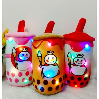 Boneka Boba Mixue LED / Boneka Minuman Boba Mixue Lucu LED / Boneka Minuman Mixue LED