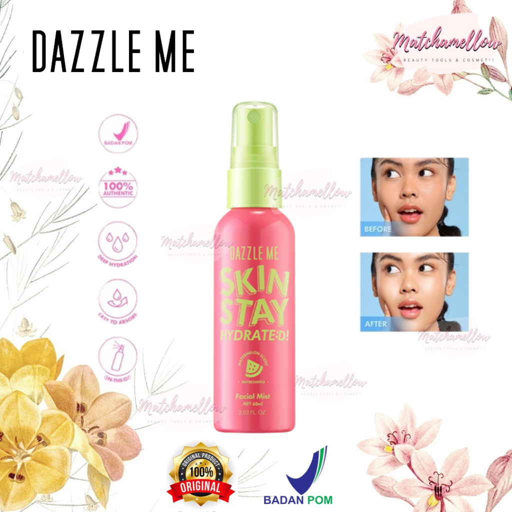 ❄️MATCHA❄️ DAZZLE ME SKIN STAY HYDRATED FACE MIST - FACIAL MIST REFRESHING BPOM