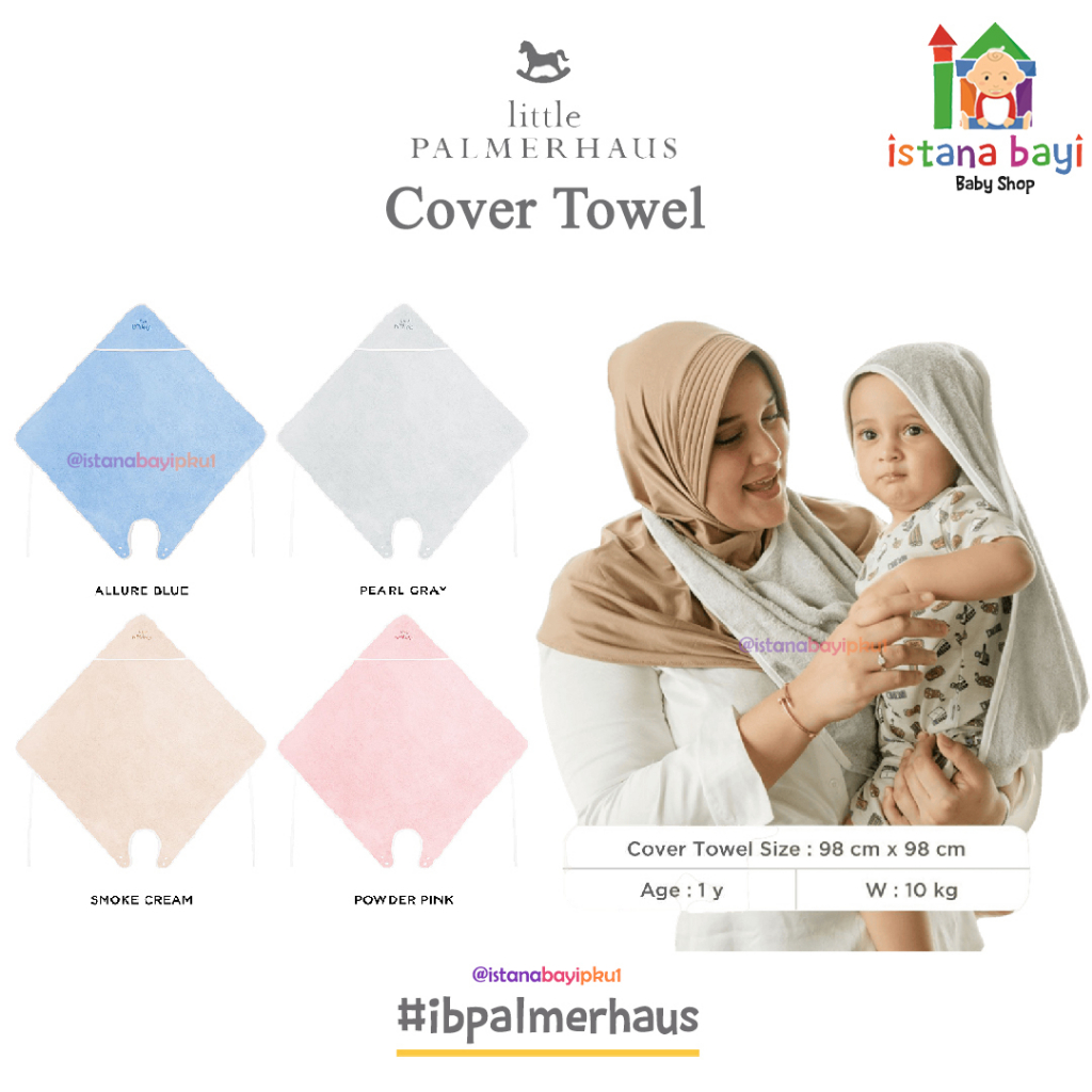 Little Palmerhaus Cover Towel 98X98 - Bedong Handuk