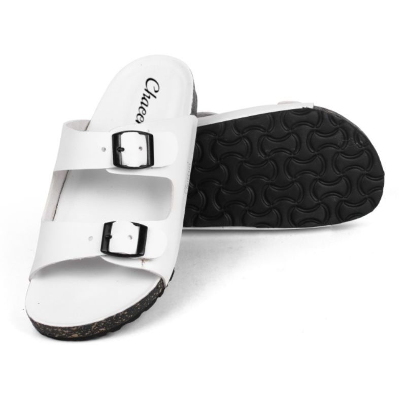 Sandal SlideSandal Selop PriaSandal UnisexSandal Briken Pria-Wanita b2 putih