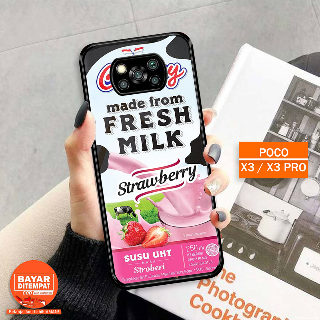 Case 2D Glossy Poco X3/X3PRO/X3NFC - Casing Hp Poco X3/X3PRO/X3NFC - MOTIF CIMORY - CASE KILAU - CAS