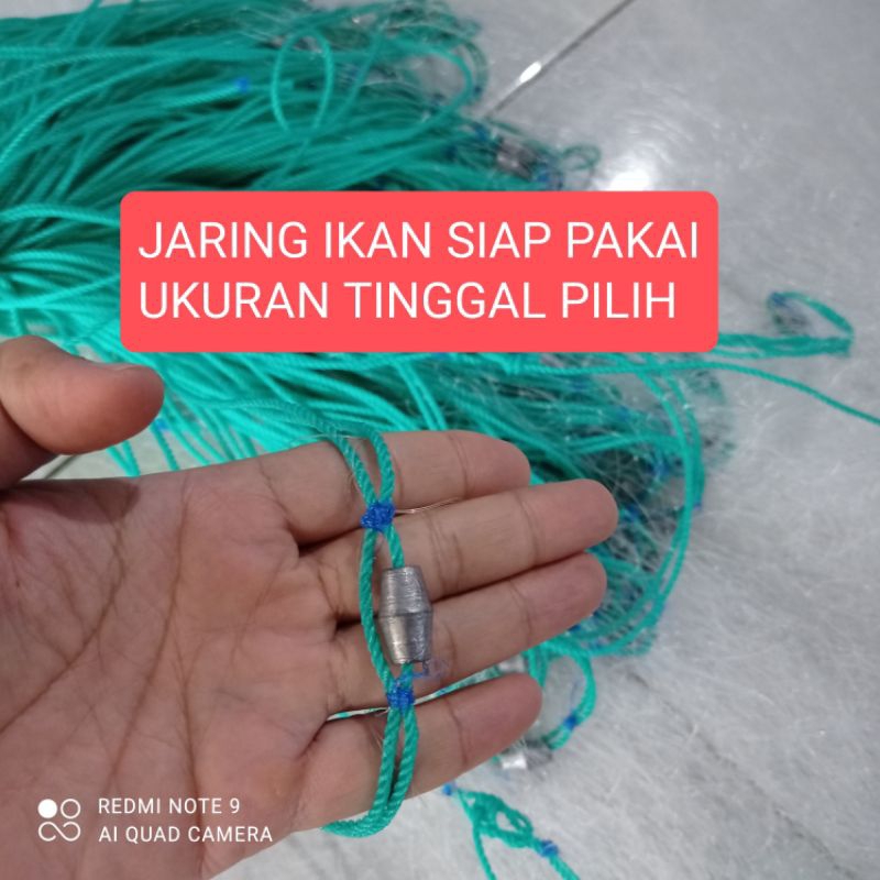 Jaring ikan siap pakai Ukuran tinggal pilih pukat ikan jaring ikan senar