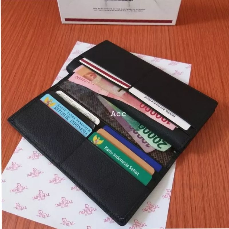 HFBS/Dompet Kulit Pria Panjang Imperial Horse/Dompet Lipat Kulit Mens Wallet Brand With Box