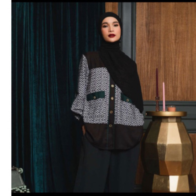 zaskia sungkar zs chromatica darin blouse sz M ready