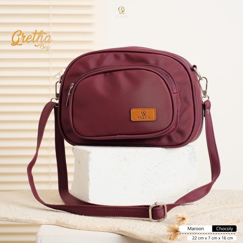 TAS SELEMPANG GRETA BAHAN CHOCOLY ANTI AIR PREMIUM