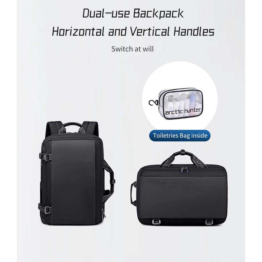 Arctic Hunter B00540 Tas Ransel Backpack Laptop Expantion 15.6 Inch Travel