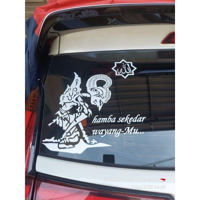 

Stiker Wayang / Stiker Hamba Sekedar WayangMu / Stiker Mobil / Stiker Kaca Mobil