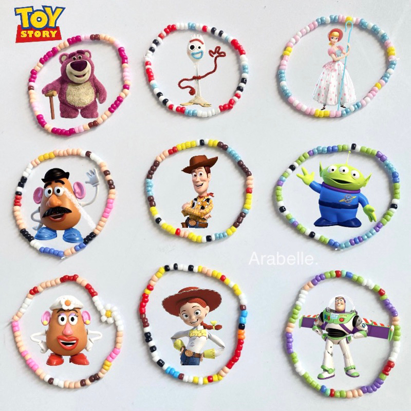 TOY STORY Beads Bracelets Design Collection / Gelang Manik Karakter