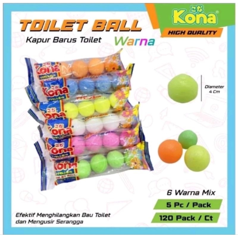 Kapur Barus toilet kamper 1 pack isi 5 ball besar