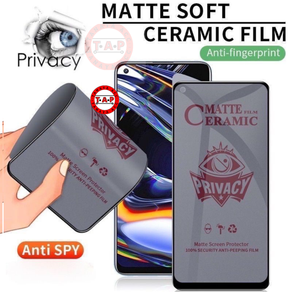 Tg Tempered Glass Matte Ceramik Anti Spy OPPO A35 A58 A57S A58X A1X A56S A78 A97 A61 TANAYAACC