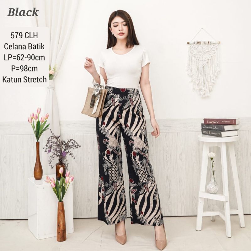 CELANA BATIK SIERA PANTS BAWAHAN KULOT WANITA 579 BAJU FASHION CEWEK