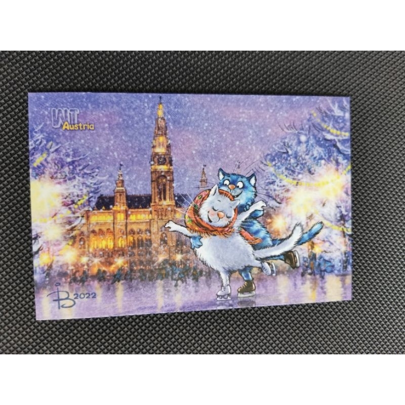 

kartu pos kucing bluecat/bluecat postcard