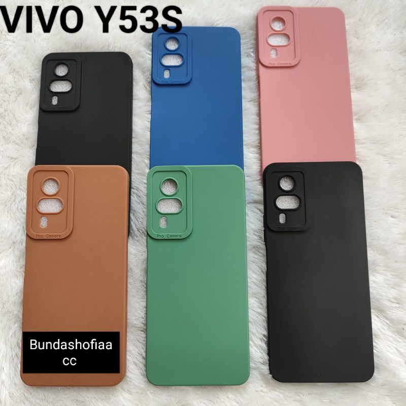 Softcase macaron pro camera for Vivo Y53S