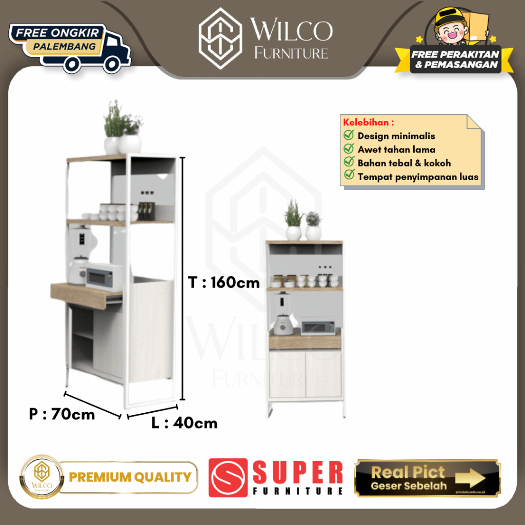 Lemari Dapur Minimalis / Rak Dapur Super Furniture / Kitchen Set Modern