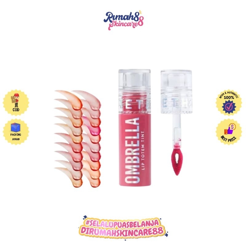 SOMETHINC OMBRELLA Lip Totem Tint - Lip Tint Bibir Plumpy Juicy Sehat | Liptint Lip tint murah Bagus