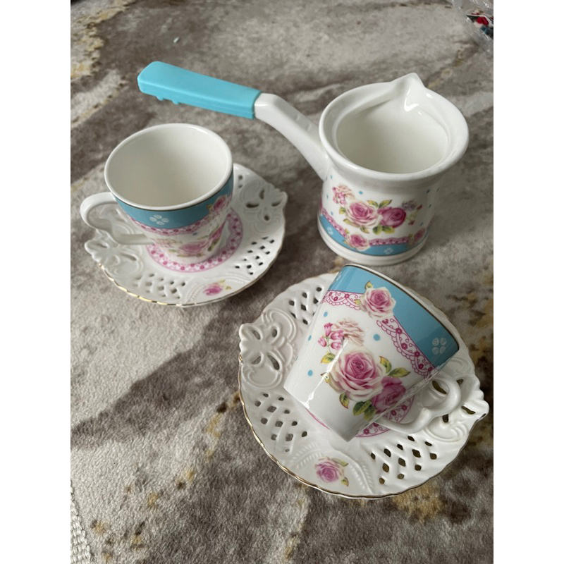 Set Cangkir kopi & teko Turki