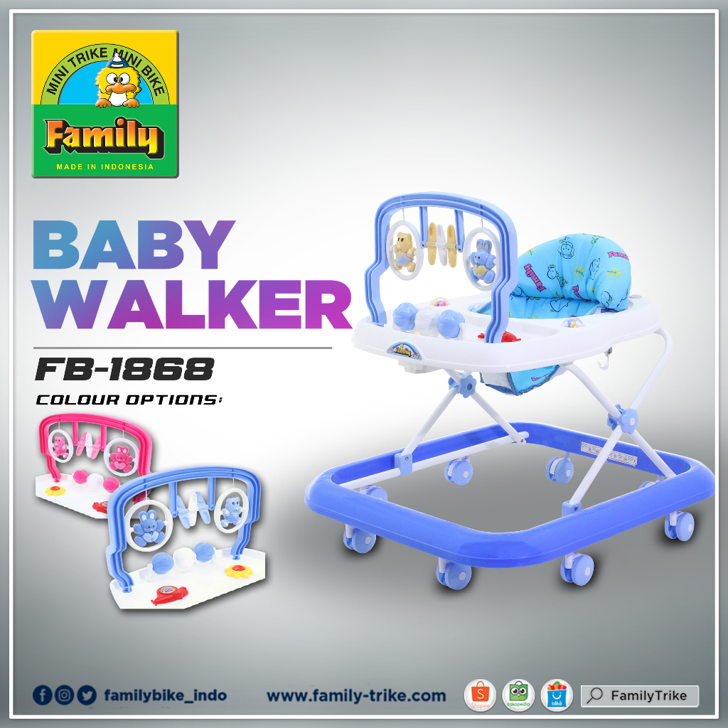 Baby Walker Family 1868 Kereta Alat Belajar Berjalan Jalan Bayi