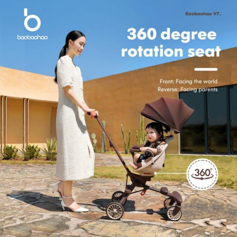 Makassar - BAOBAOHAO MAGIC STROLLER BABY V7 BISA BERPUTAR 360°