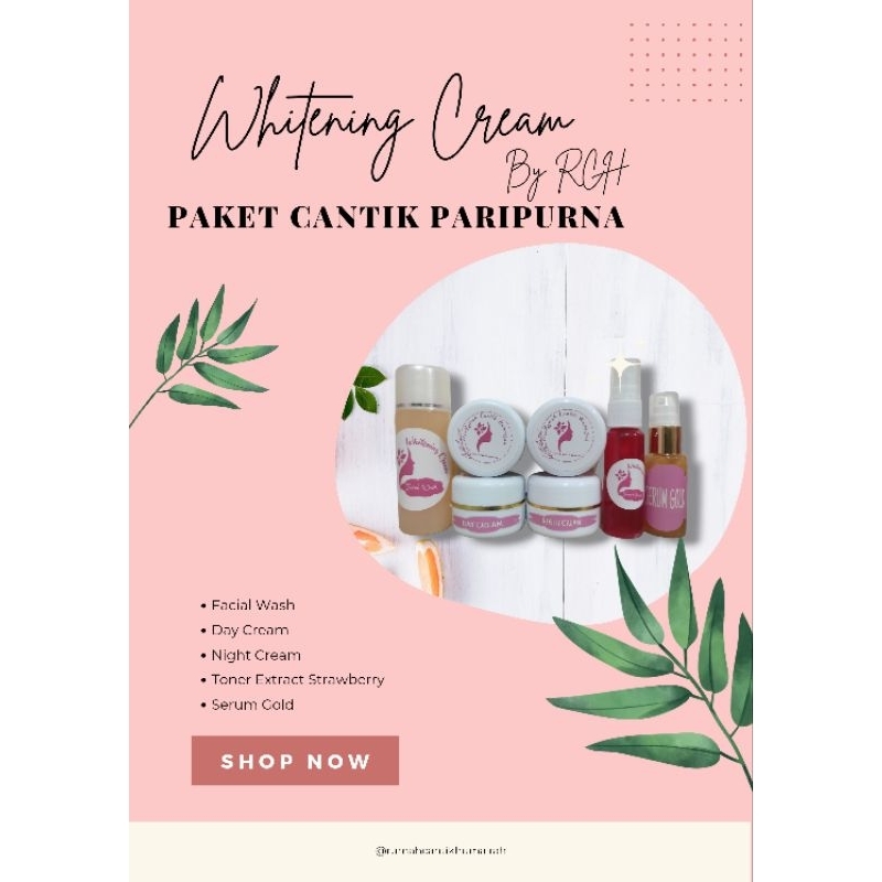 PAKET CANTIK PARIPURNA BY RCH cream glowing jerawat flek hitam bruntusan aman bumil busui